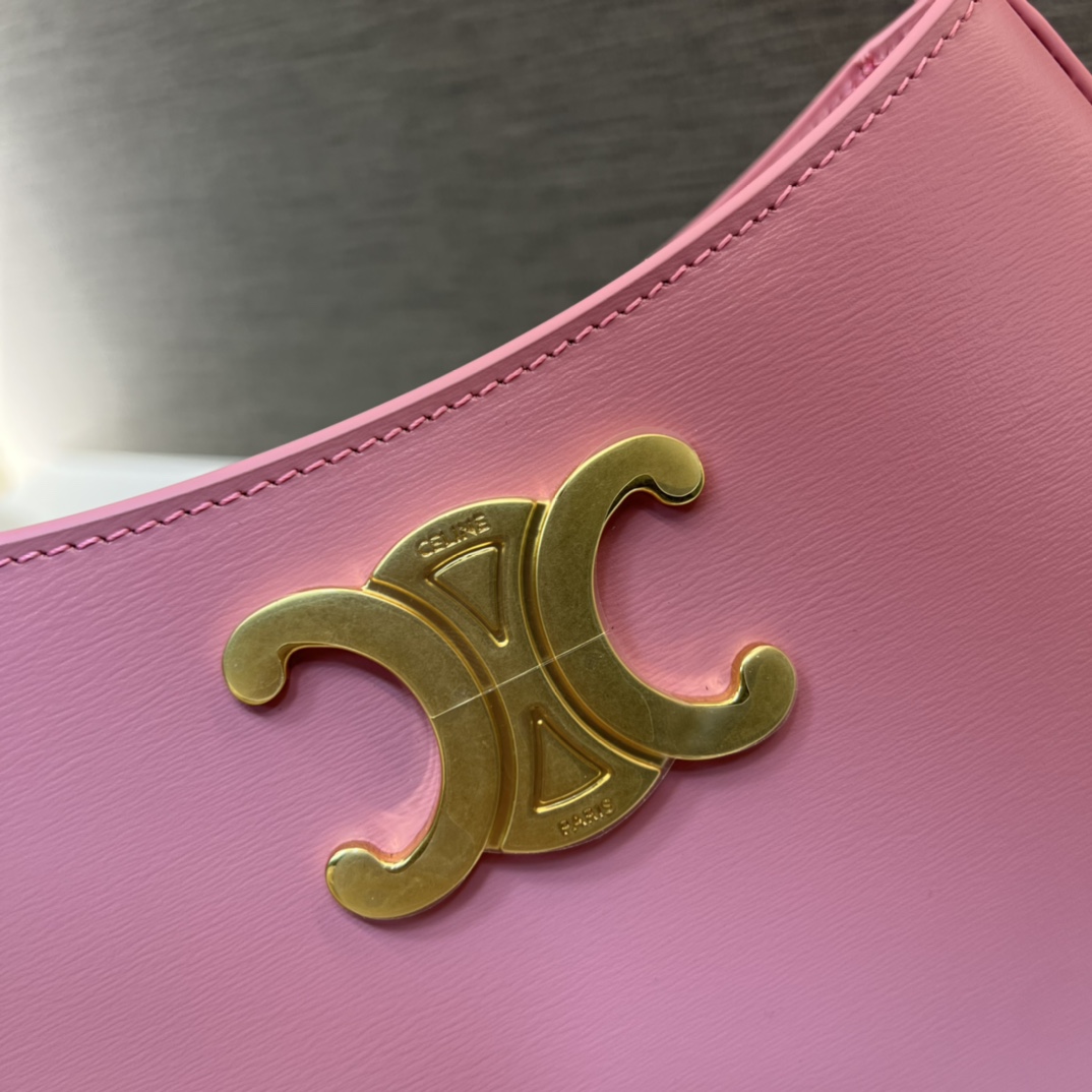 CELINE Medium Tilly Bag In Shiny Clafskin Rose