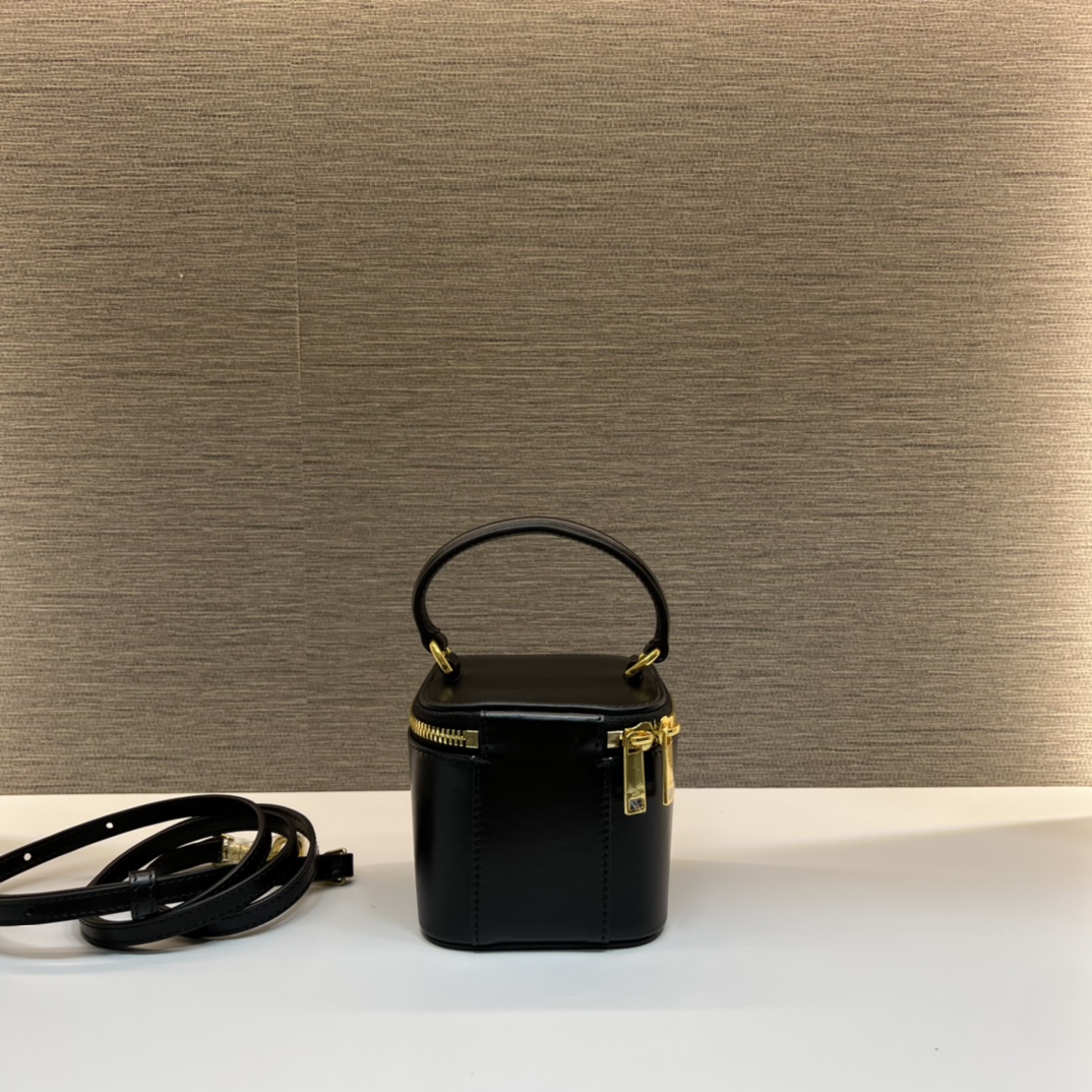 CELINE Mini Vanity Case Black Clafskin