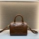 CELINE Small Boston Clafskin Tan