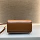 CELINE Small Boston Clafskin Tan