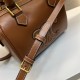 CELINE Small Boston Clafskin Tan