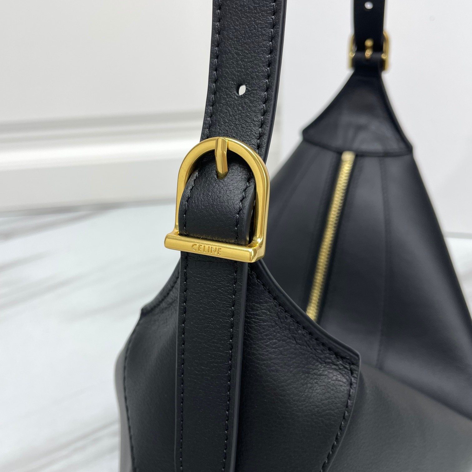 CELINE Medium Romy In Supple Calfskin Black