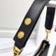 CELINE Medium AVA Triomphe Bag In Smooth Clafskin Black