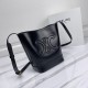 CELINE Small Bucket Cuir Triomphe In Grained Clafskin Black