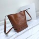 CELINE Small Bucket Cuir Triomphe In Grained Clafskin Tan