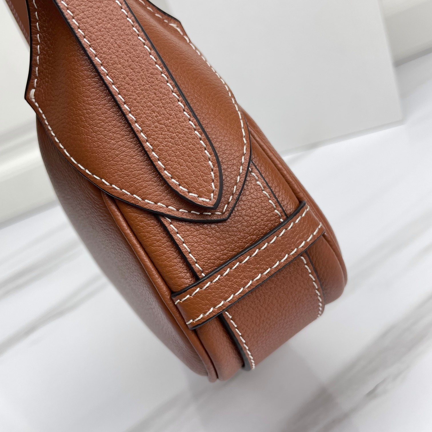 CELINE Mini Romy In Supple Calfskin Tan