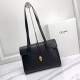 CELINE Medium Soft 16 In Smooth Calfskin Black