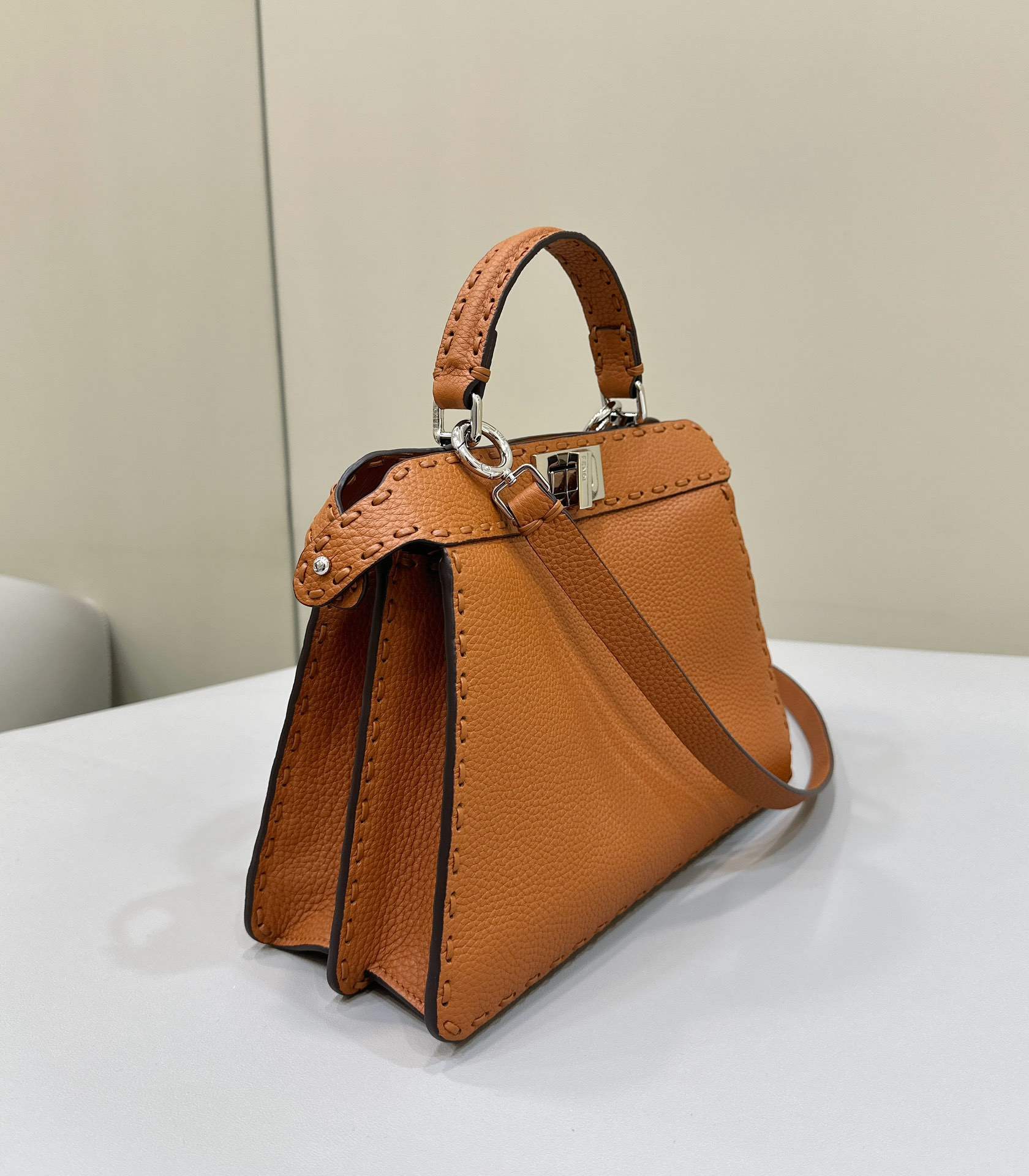 FENDI Peekaboo ISeeU Small Brown