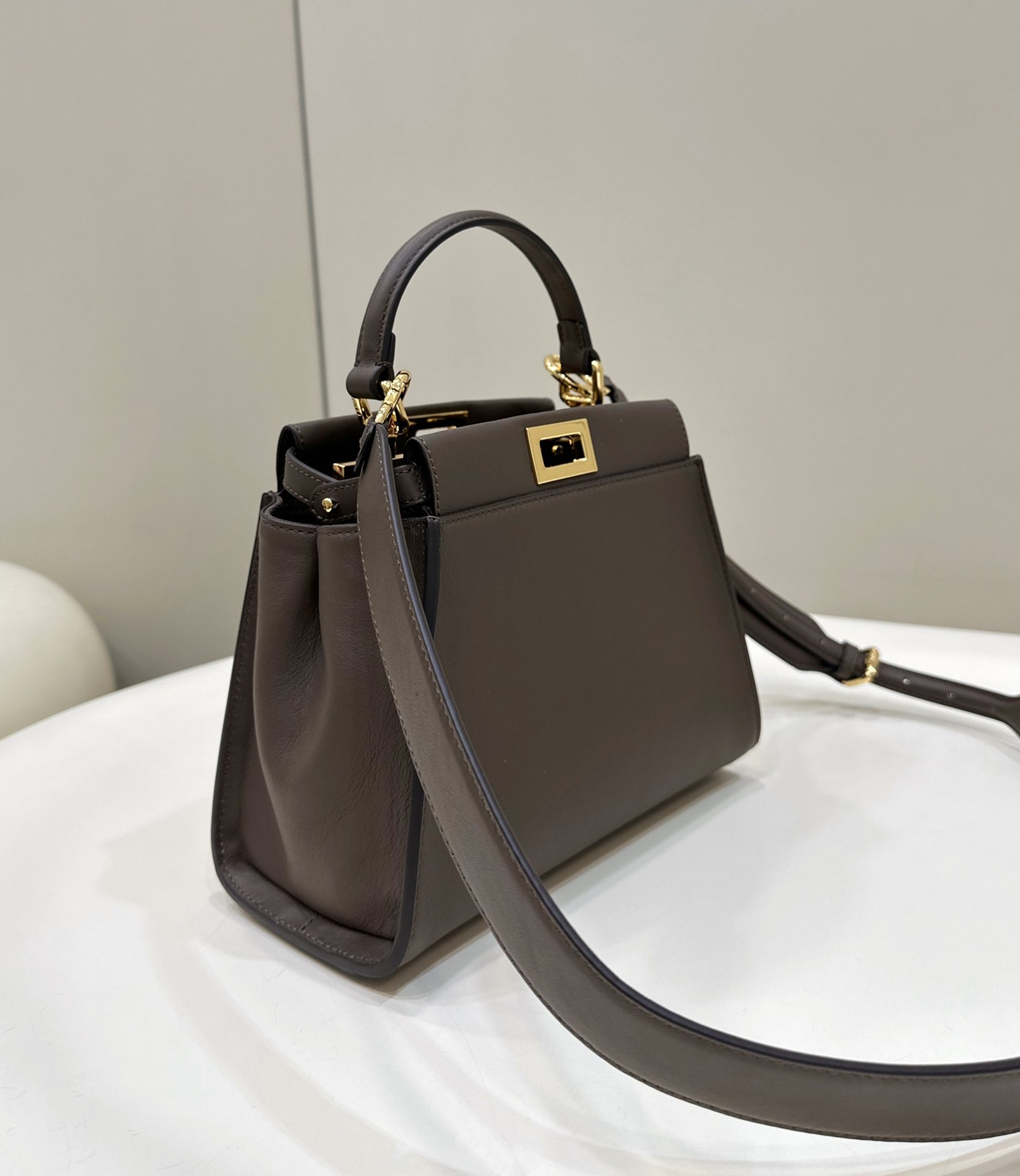 FENDI Peekaboo Mini Dark Brown