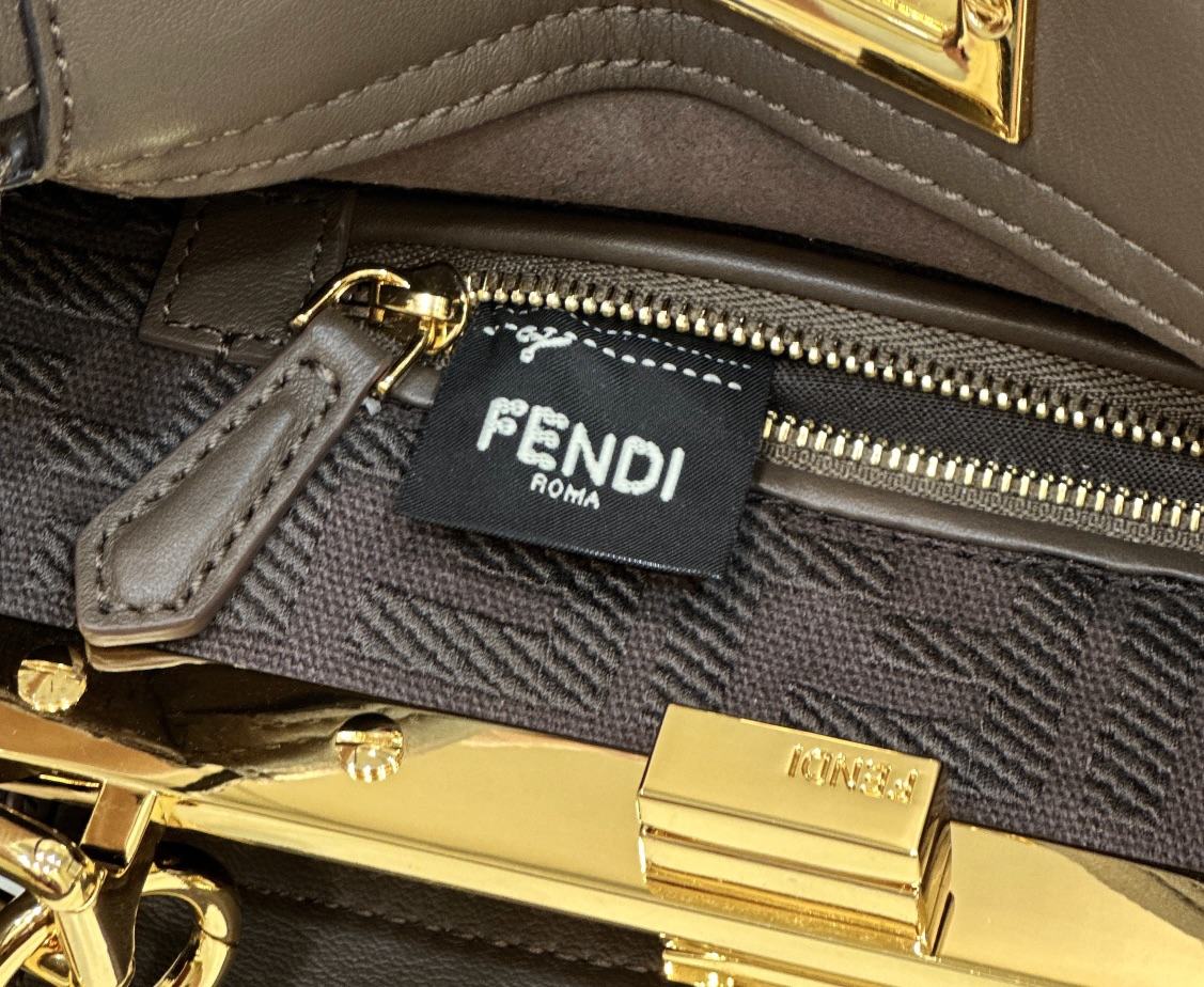 FENDI Peekaboo Mini Dark Brown