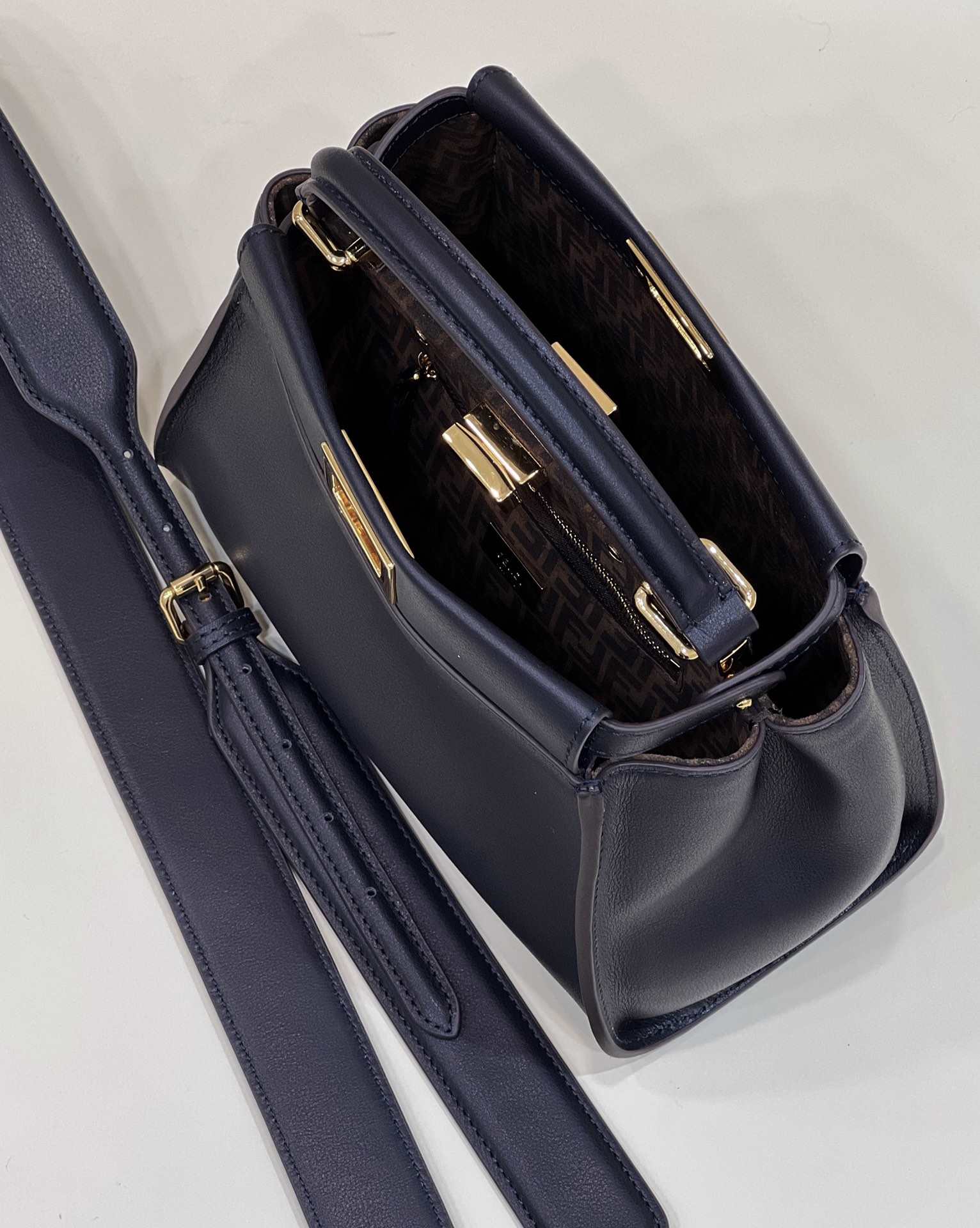 FENDI Peekaboo Mini Dark Blue