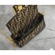 FENDI Baguette Mini Brown FF Jacquard Fabric