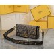 FENDI Baguette Meduim Brown FF Jacquard Fabric