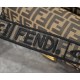 FENDI Baguette Meduim Brown FF Jacquard Fabric