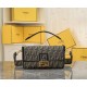 FENDI Baguette Mini Brown FF Jacquard Fabric