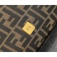 FENDI Baguette Mini Brown FF Jacquard Fabric