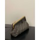 FENDI First Small Brown FF Jacquard Fabric