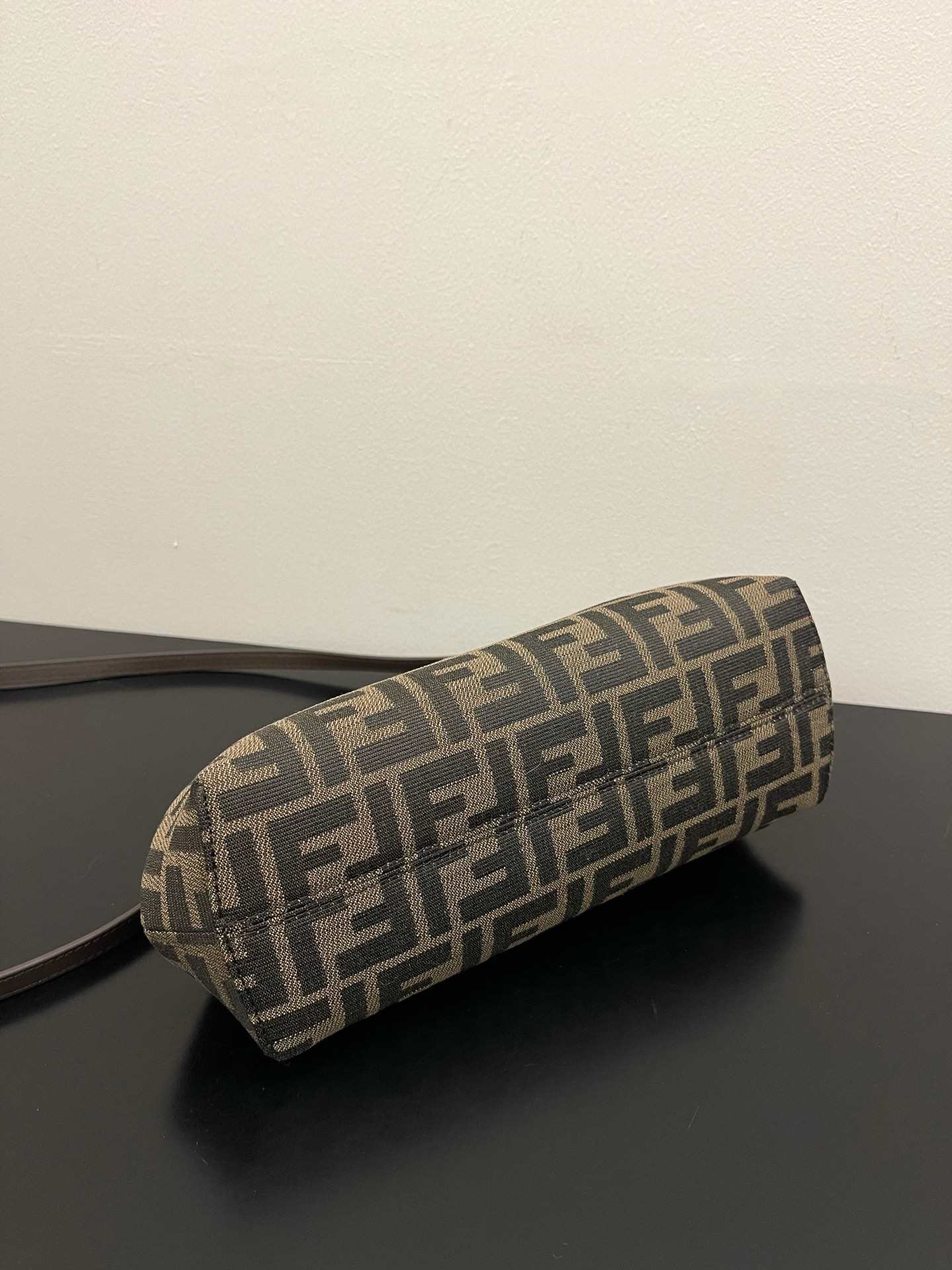 FENDI First Small Brown FF Jacquard Fabric