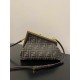 FENDI First Small Brown FF Jacquard Fabric