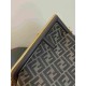 FENDI First Medium Brown FF Jacquard Fabric