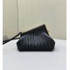 FENDI First Small Black Woven Leather