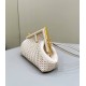 FENDI First Small White Woven Leather