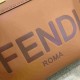 FENDI Sunshine Medium Brown Leather Shopper