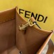 FENDI Sunshine Medium Brown Leather Shopper