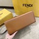 FENDI Sunshine Medium Brown Leather Shopper