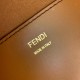 FENDI Sunshine Large Brown Leather Shopper