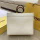 FENDI Sunshine Large White Leather Shopper