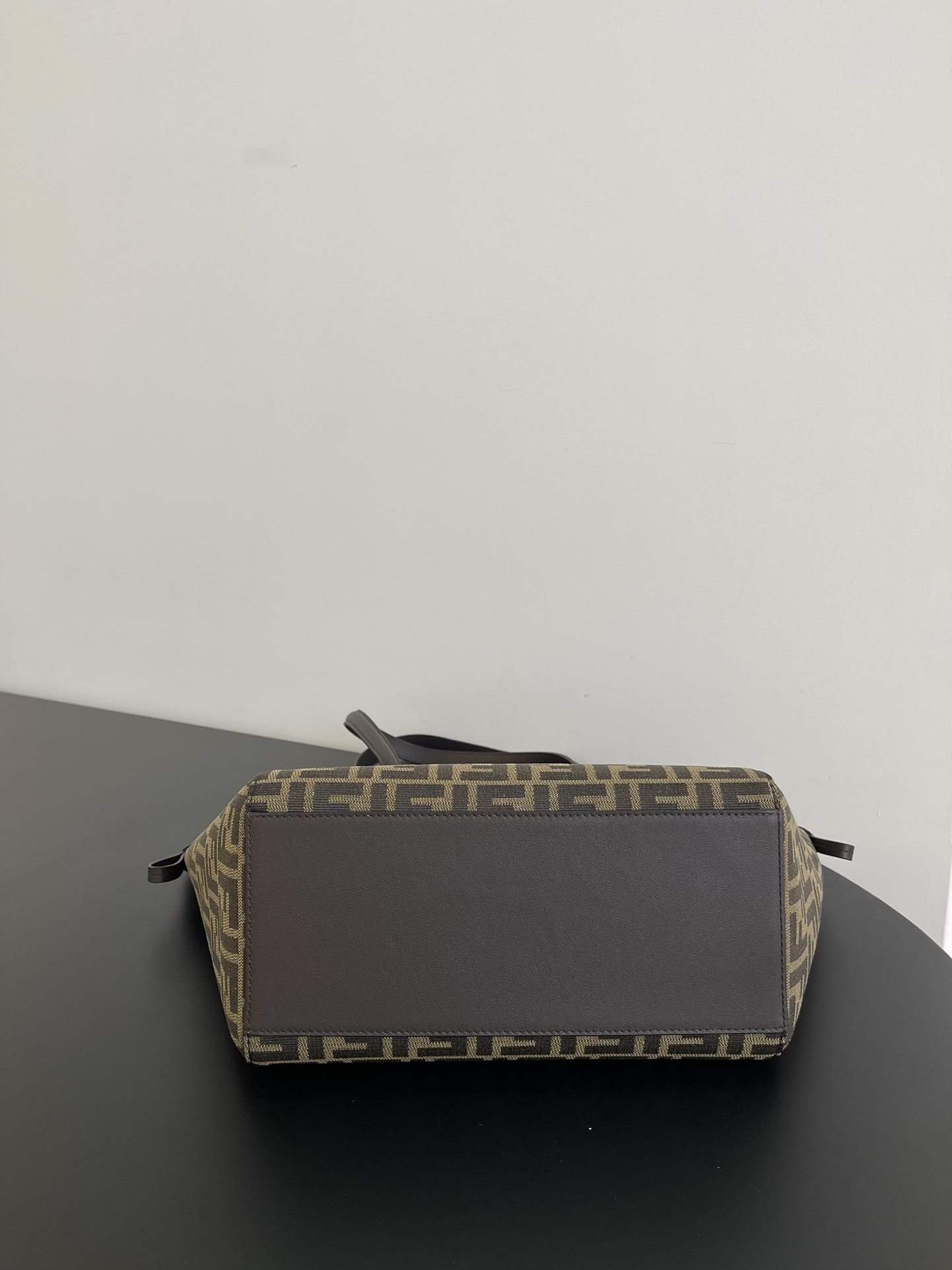 FENDI Origami Meduim Brown FF Jacquard Fabric