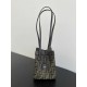 FENDI Origami Mini Brown FF Jacquard Fabric