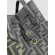 FENDI Origami Mini Brown FF Jacquard Fabric