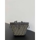 FENDI Origami Mini Brown FF Jacquard Fabric