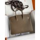 HERMES Birkin 25 Etoupe Togo Gold-tone Hardware