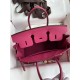 HERMES Birkin 25 Fuschia Togo Gold-tone Hardware