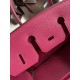 HERMES Birkin 25 Fuschia Togo Gold-tone Hardware