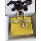 HERMES Birkin 25 Jaune De Naples&Craie Togo Gold-tone Hardware