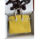 HERMES Birkin 25 Jaune De Naples&Craie Togo Gold-tone Hardware