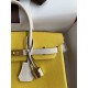 HERMES Birkin 25 Jaune De Naples&Craie Togo Gold-tone Hardware