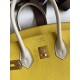 HERMES Birkin 25 Jaune De Naples&Craie Togo Gold-tone Hardware