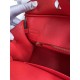 HERMES Birkin 25 Rouge De Corur Togo Gold-tone Hardware