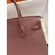 HERMES Birkin 25 Bordeaux Togo Gold-tone Hardware