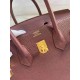 HERMES Birkin 25 Bordeaux Togo Gold-tone Hardware