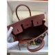 HERMES Birkin 25 Bordeaux Togo Gold-tone Hardware