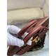 HERMES Birkin 25 Bordeaux Togo Gold-tone Hardware