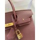 HERMES Birkin 25 Bordeaux Togo Gold-tone Hardware