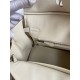 HERMES Birkin 25 Craie Togo Silver-tone Hardware