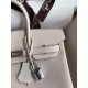 HERMES Birkin 25 Craie Togo Silver-tone Hardware